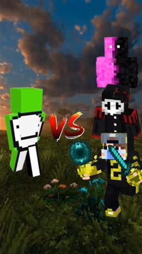 Dream Vs minecraft youtubers #minecraft​ #shortsfeed​ #minecraftshorts​ #treandingshort
