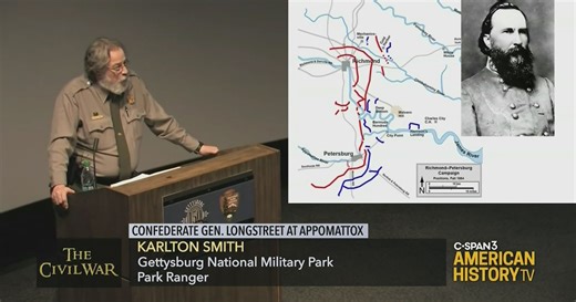 Confederate General Longstreet at Appomattox