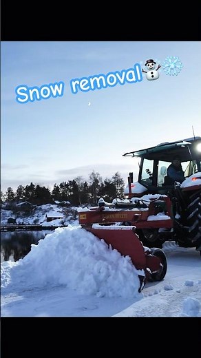 Tractor snow removal with blade!