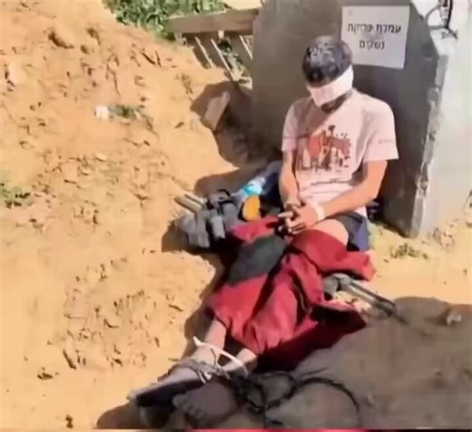@Nadira_ali12 A disturbing glimpse of the suffering faced by unarmed civilians.HANDS TIED AND PANTS DOWN!!!Israeli soldier posts a video of a Palestinian with his hands and feet tied and his pants down.
