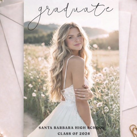 Graduation Announcement Card 2026 Editable Canva Template – Modern Photo Grad Party Invite - Etsy