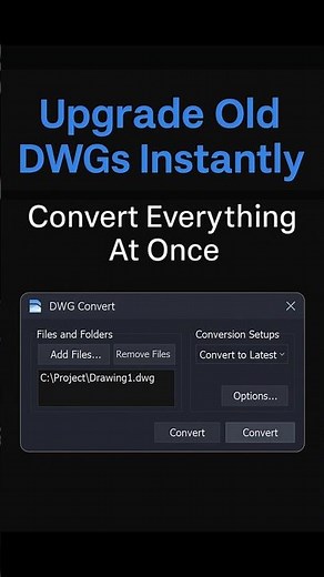 Convert Entire DWG Folders at Once #AutoCAD #Shorts