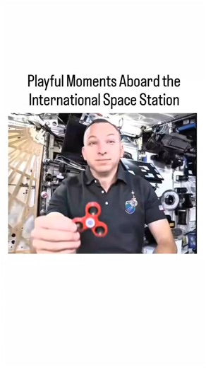 Science on Instagram: "Ever wonder what happens when you spin a fidget spinner in space? 🤔 Watch astronauts demonstrate the unique physics and pure fun of zero gravity aboard the ISS. Floating, spinning, and flipping – just another day at the office in orbit! 🌍 . . . #ZeroGravity #SpaceExploration #AstronautLife #CoolScience #ISS #viral #explore #trending"