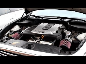 Infiniti G37 K&N Intake Before and After