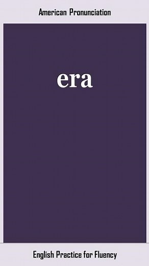 era, How to Say or Pronounce ERA in American, British English, Pronunciation