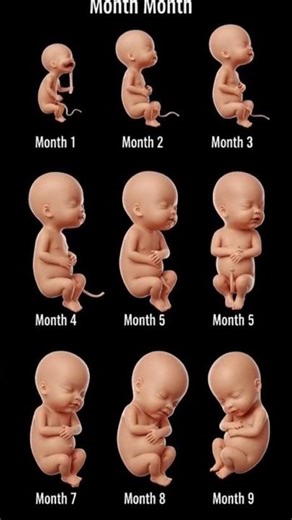 Pregnancy Month by Month | Baby Growth Animation | 1 to 9 Months Journey#pregnancy