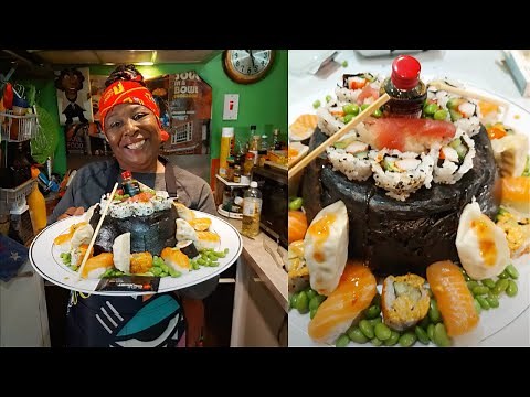 How To Make Sushi Birthday Cake!