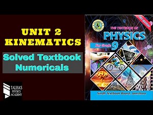 Unit 2 \\\\ Kinematics | Class 9 Physics Chapter 2 Numericals