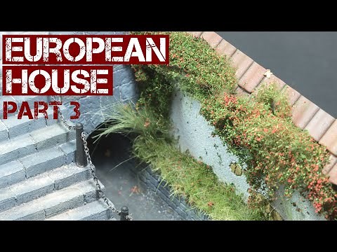 European House WW2 diorama