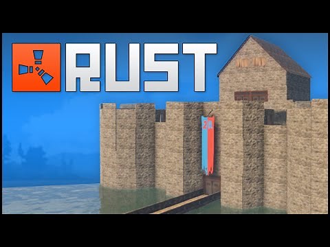 BUILDING A CASTLE BASE! - Rust Gameplay