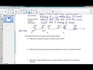 SPH3U 3.2 Newton's first law of motion