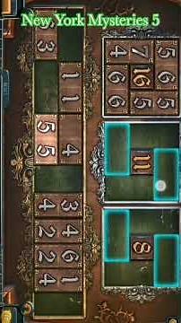 How to arrange the number pitches in New York Mysteries 5: Power Of Art. Mini game #gaming