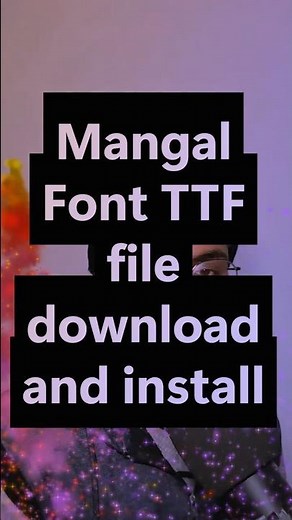 How to download and install Mangal Font ttf file in windows #howto #mangalfont #typing #mangalfont