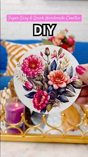 Super Easy & Quick Handmade coasters DIY ideas using Transfer Sheet | DIY Coaster