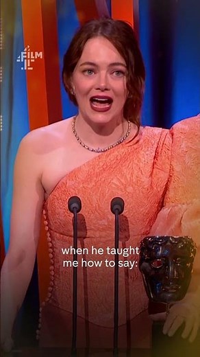 Emma Stone on her @BAFTA win for Leading Actress #PoorThings #Film