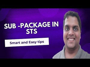 How to create Subpackages in sts? | STSTipsTricks