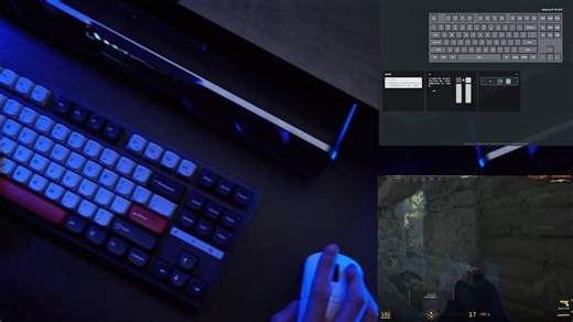 首款87配列三模双8K机械键盘 青龙87 ✅自研网页驱动，即连即用_✅ZMK低功耗续航方案，性能与持久兼得_✅双8K回报率，延迟低至约0.125ms，电竞级