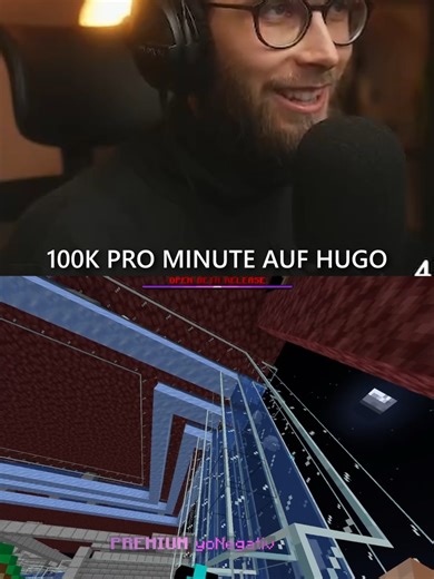 100K PRO MINUTE auf HugoSMP | #hugosmp #minecraft #smp #letshugo