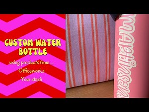 🚰💧DIY Custom Water Bottle Decals with Cricut | Step-by-Step Tutorial 🚰💧