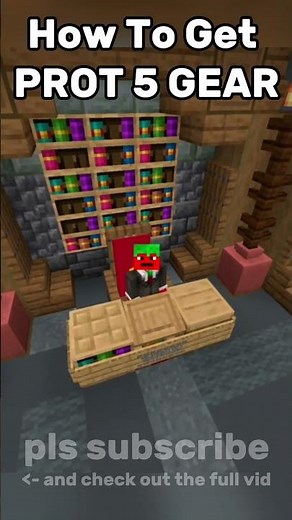 How To Get PROTECTION 5 ARMOR #minecraft #overpowered #misteakenbecausewhynot