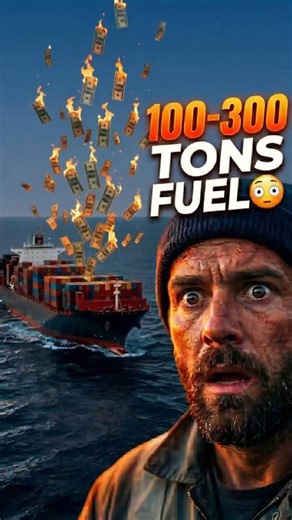 Giant Ship Engines Burn Insane Amounts of Fuel #maritime #shorts