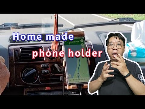 Homemade car cell phone holder This is awesome. You must have one.pirate-king studio