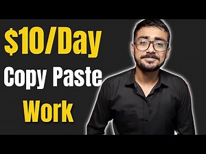 Earn $10/Day With Simple Copy Paste Work | Work From Home Jobs | Data Entry Work From Home