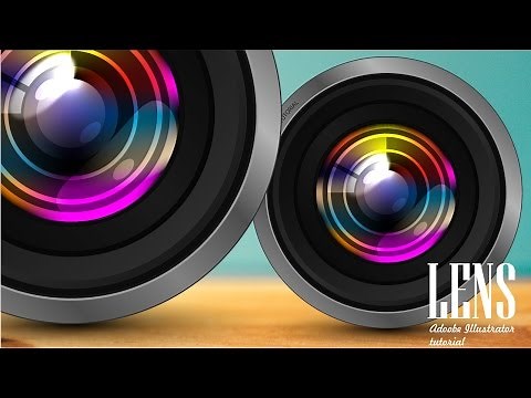 How to create CAMERA LENS | Adobe Illustrator Tutorial