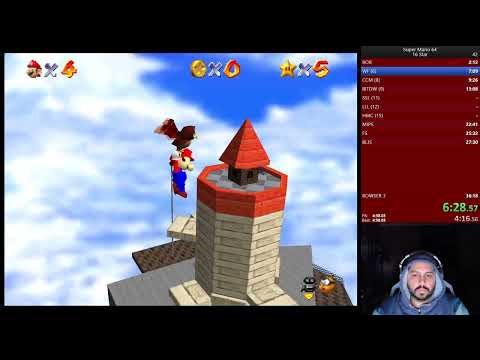 SM64 16 Star - Improved PB by 7 minutes 29:18 (Was 36:18)