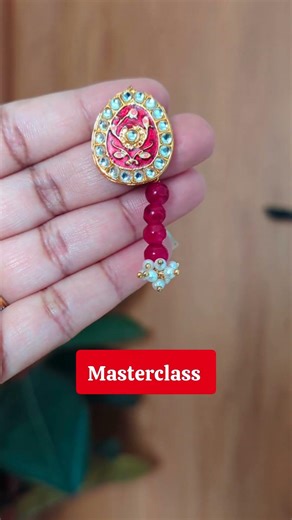 day 12/21 Earring Making Challenge #bollywoodinspired #jewelleryclass #viralshorts #trendyjewellery