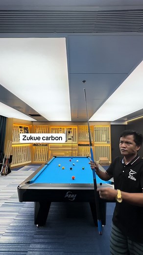 Amazing Billiards Tricks with Zukue Carbon Cue Stick