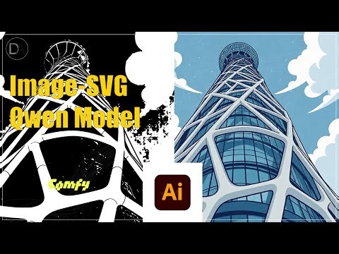 Convert Image to SVG Style -Qwen Edit Exploration - ComfyUI