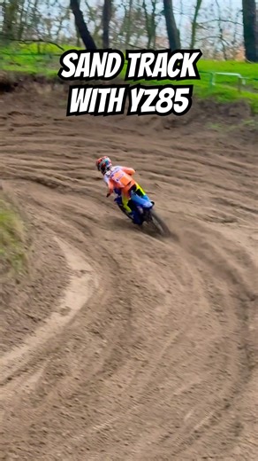 SAND TRACK DAY WITH THE YAMAHA GYTR YZ85 🔥🚀 #motocross #mx #yamaha #dirtbike