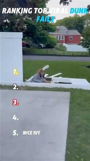 Ranking Top Viral Dunk Fails #viral #ranking #funny