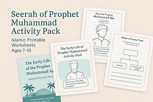 Seerah of Prophet Muhammad Activity Pack | Islamic Homeschool Printable (ages 7-10) (digital Download) - Etsy Canada