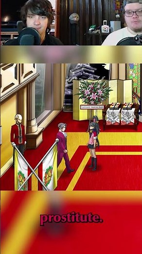 EDGEWORTH PUNCHED IN FACE! #phoenixwright #capcom #funny #aceattorney #voiceacting #milesedgeworth