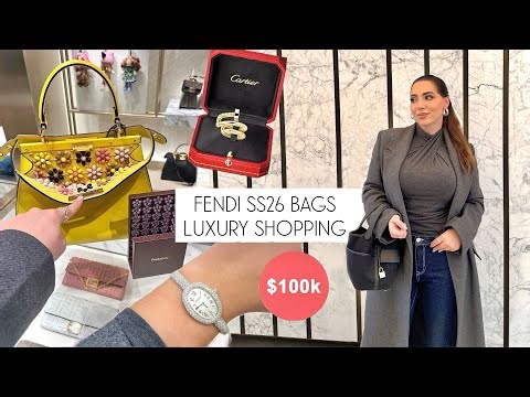 $100,000 Cartier Watch, New Juste Un Clou Ear Cuff + Exclusive Fendi Spring Summer Bags Shopping