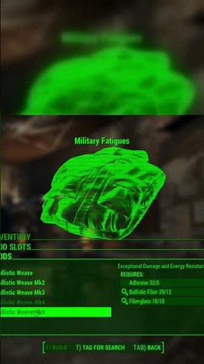 We finally got ballistic weave…Again #fallout #fallout4