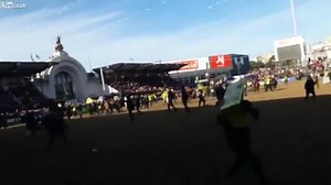 Vegans Protest at a Rodeo in Argentina, Cowboys Run Them off Using Horses and Whips