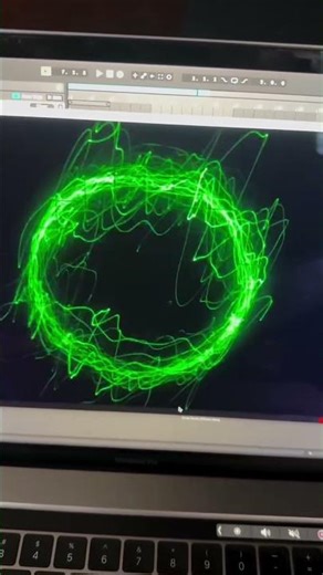 Drawing with sound on an oscilloscope 👽 #EDM #edmshorts #raves #electronicmusic #edc #mashup