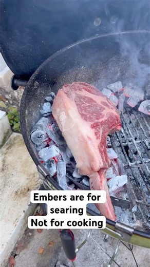 Embers Are for Searing, Not Cooking #bbq #firecooking