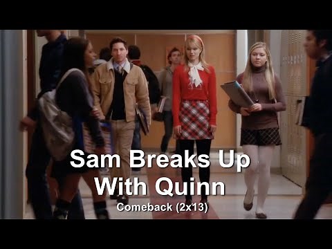 GLEE- Sam Breaks Up With Quinn | Comeback [Subtitled] HD
