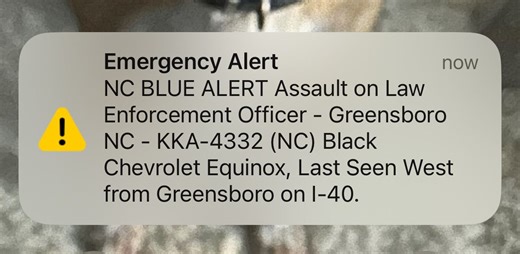 How to understand a Blue Alert in North Carolina