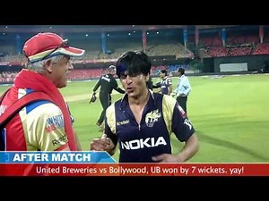 Dr.Vijay Mallya,Sidhartha Mallya & Shahrukh Khan play cricket