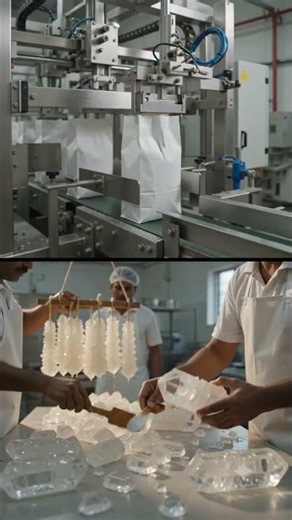 POV: Refined Sugar 🧂 vs Misri 💎 | Fast Processing vs Slow Crystal Growth