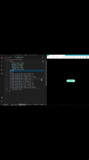 HTML & CSS Hover Button Effect (Beginner Friendly) #shorts