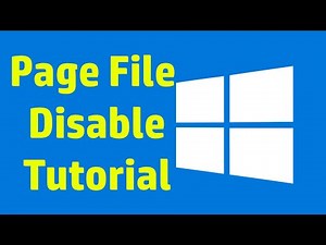 how to disable page file in windows 7 10 11
