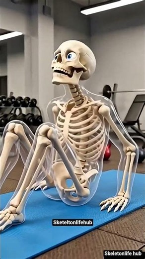 I Did 50 Crunches Every Day for 30 Days😤#shorts #skeletonshorts
