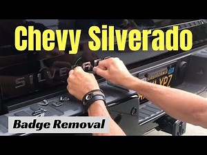 Chevy Silverado badge removal