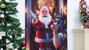 Large Party Door Cover & Photo Backdrop Kit - Themed Door Banner Decor for Home Parties, Celebrations & Events 70.9 x 35.4 Inch